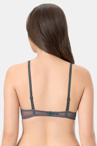every de Bae Full Cover Padded Underwired T-shirt Bra - Steel Grey thumbnail 2