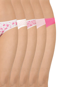 Assorted Low Rise Bikini (Pack of 5) - By Blush - color option