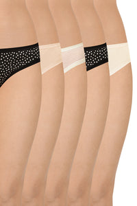 Assorted Low Rise Bikini (Pack of 5) - Spotyness - color option