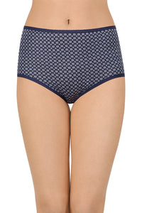 Assorted High Rise Full Brief (Pack of 5) - Ditsy Geos Navy thumbnail 2