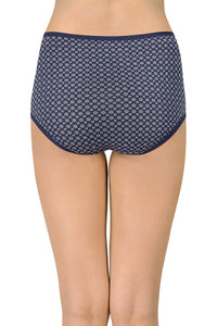 Assorted High Rise Full Brief (Pack of 5) - Ditsy Geos Navy thumbnail 8
