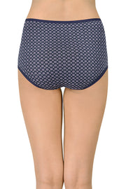 Assorted High Rise Full Brief (Pack of 5) - Ditsy Geos Navy