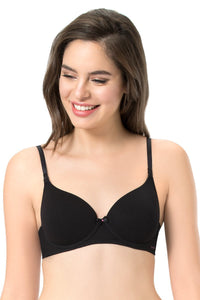 every de Carefree Confidence T-Shirt Bra - Black Color thumbnail 1
