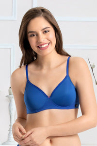 every de Classic Concealer T-Shirt Bra - Royal Blue Color thumbnail 1