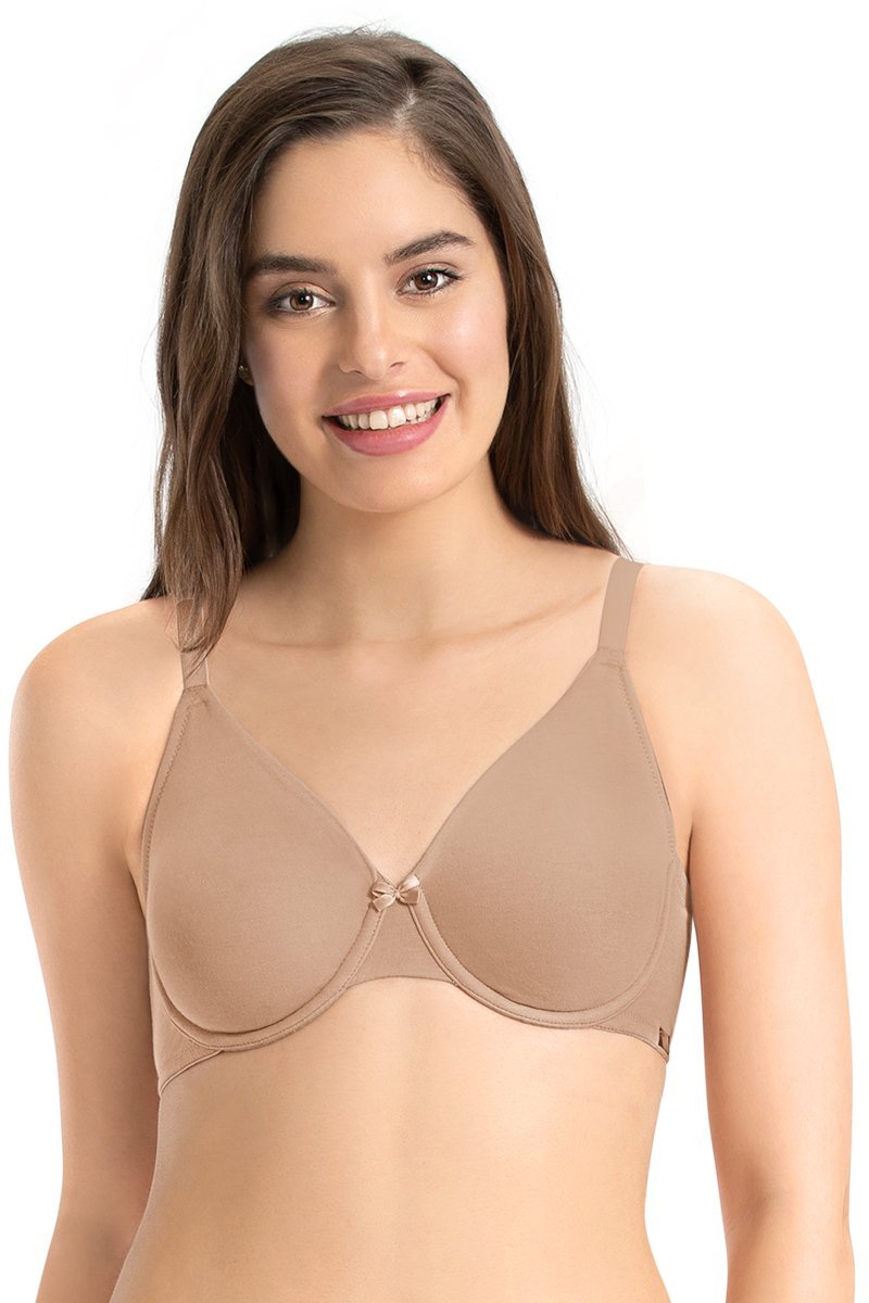every de Cotton Embrace Full Cover Bra - Sandalwood Color
