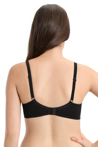 every de Non-Padded Non Wired Smoothing Crossover Bra - Black thumbnail 3