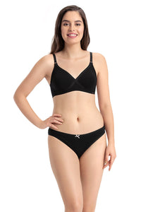 every de Non-Padded Non Wired Smoothing Crossover Bra - Black thumbnail 4
