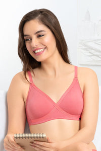 every de Smoothing Crosscover Bra - Sunkist Coral Color thumbnail 1