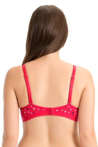 every de Non-Padded Non-Wired Delicate Dalies Printed Bra - Azalea Pr thumbnail 4