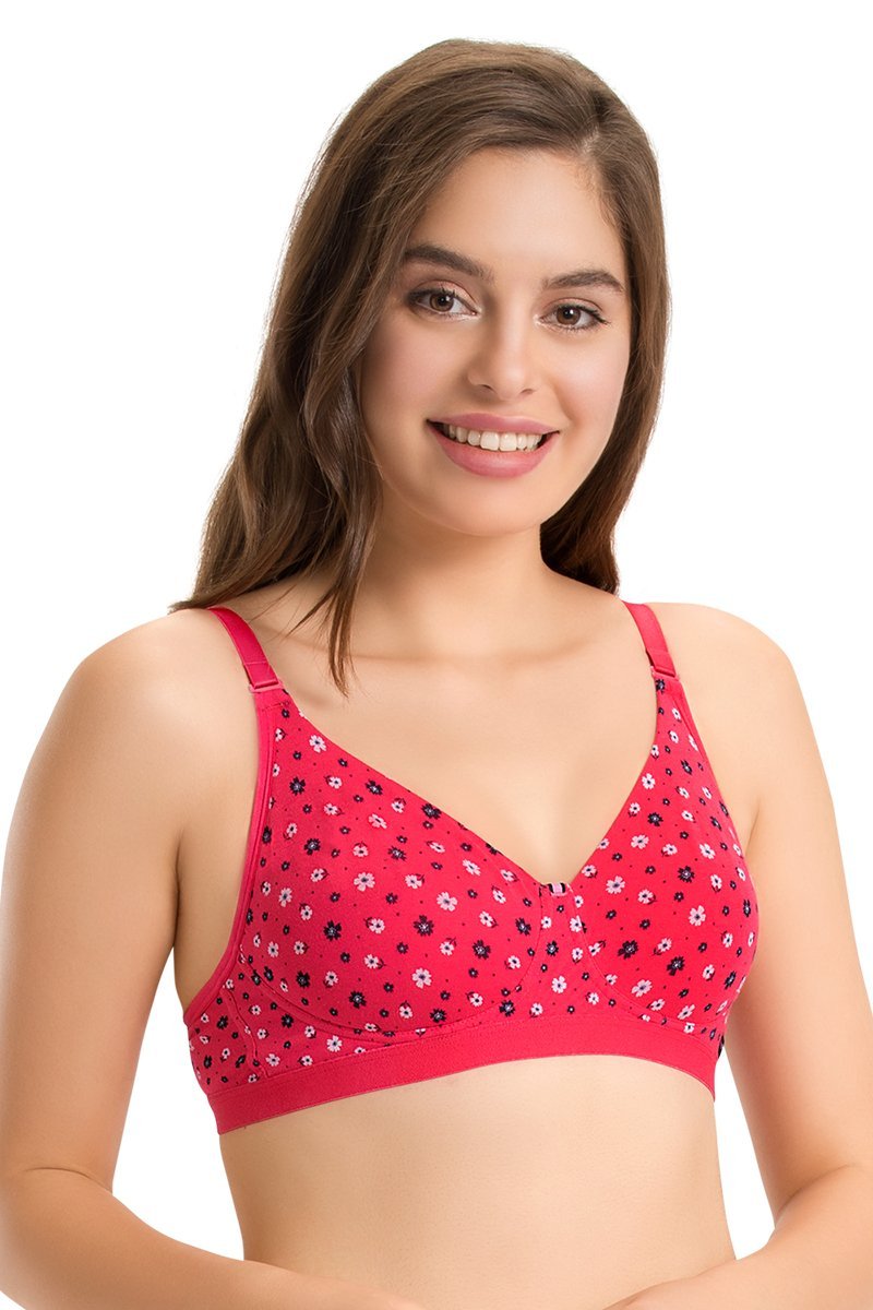 every de Non-Padded Non-Wired Delicate Dalies Printed Bra - Azalea Pr - Image 3 of 4