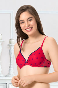 every de Bae Full Cover Padded Underwired T-shirt Bra - Crimson thumbnail 1