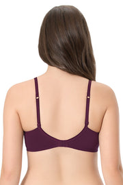 Carefree Casuals Padded Non-Wired  Bra - Pickled Beet
