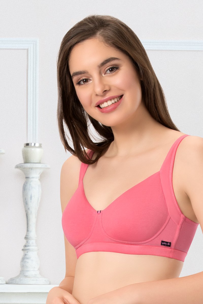 every de True Support Full Cover Bra - Sunkist Coral Color