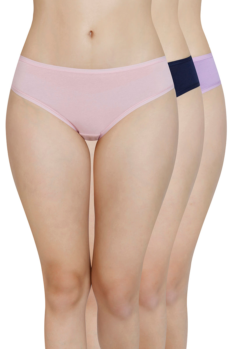 Solid Low Rise Bikini Panty (Pack of 3) - Image 1 of 10