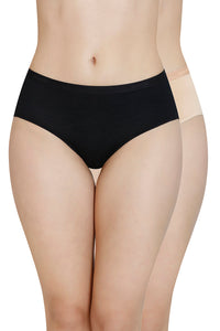 Solid Mid Rise Modal Hipster Panty (Pack of 2) thumbnail 1