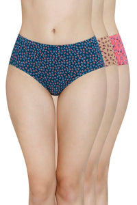 Inner Elastic Waistband Hipster Panty (Pack of 3) - color option