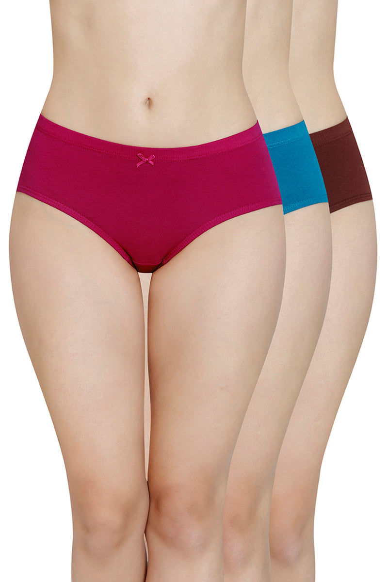 Inner Elastic Waistband Hipster Panty (Pack of 3) - Image 1 of 6