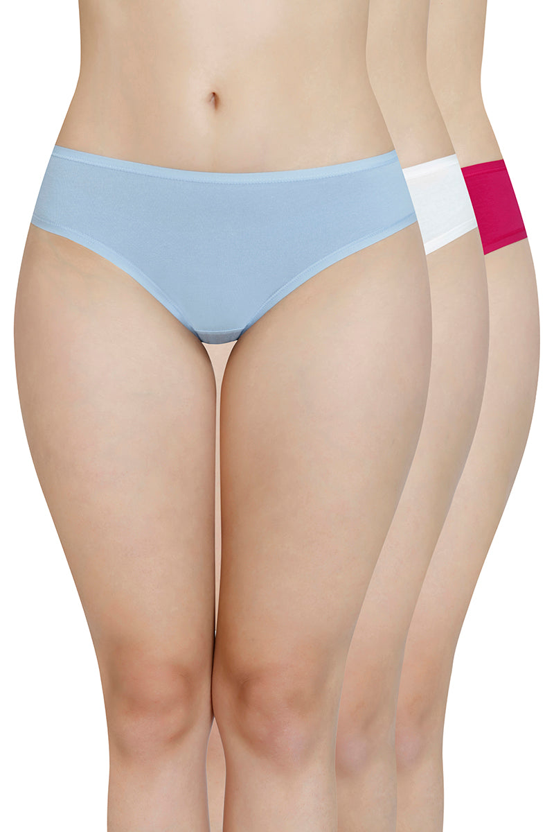 Solid Low Rise Bikini Panty (Pack of 3) - Image 1 of 10