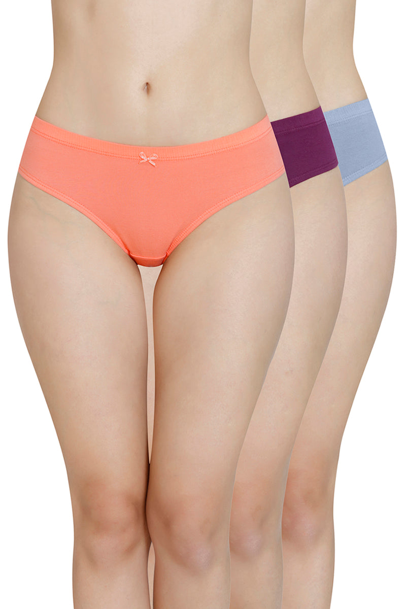 Inner Elastic Waistband Bikini Panty (Pack of 3) - Image 1 of 6