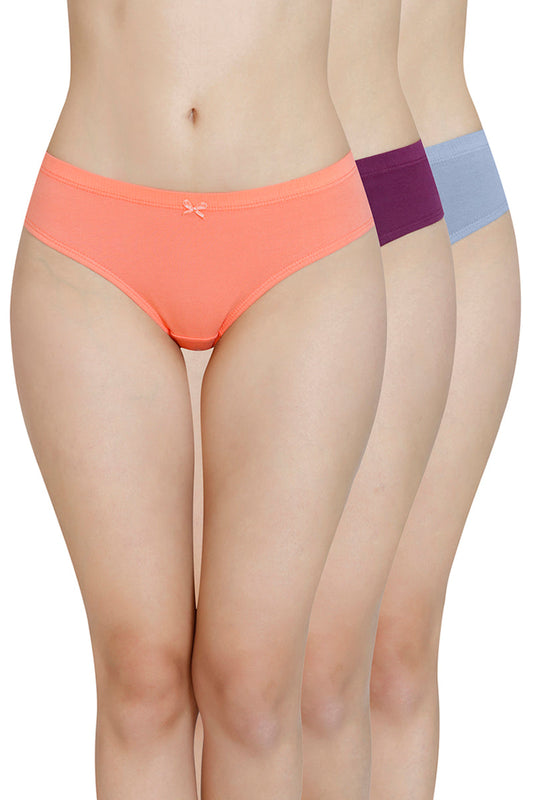 Inner Elastic Waistband Bikini Panty (Pack of 3)