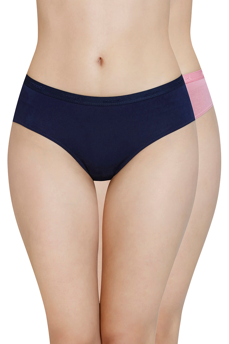 Solid Mid Rise Modal Bikini Panty (Pack of 2)