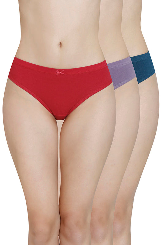 Inner Elastic Waistband Bikini Panty (Pack of 3)