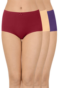 Inner Elastic Waistband Full Brief (Pack of 3) - color option