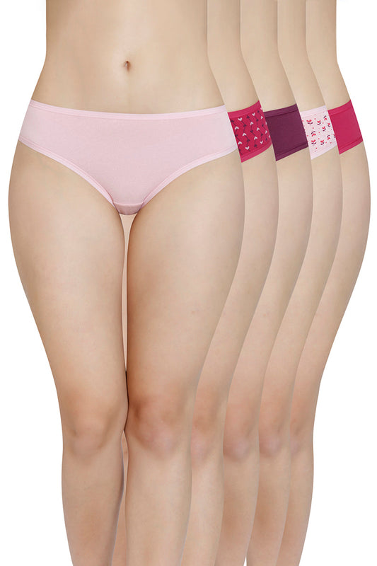 Assorted Low Rise Bikini Panty (Pack of 5)