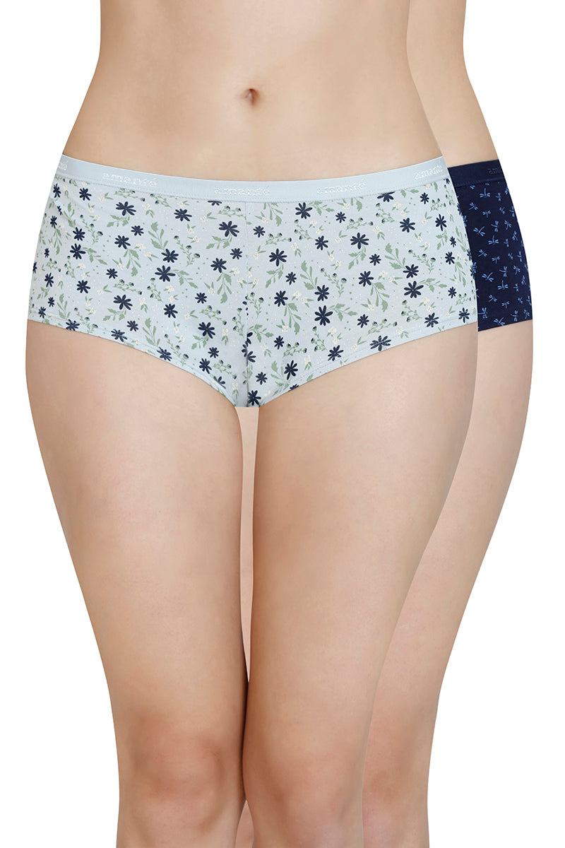 Printed Low Rise Boyshort (Pack of 2) - Image 1 of 7