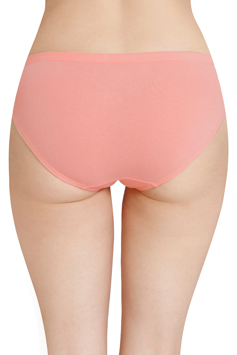 Inner Elastic Solid Mid Rise Bikini Panties (Pack of 3) - Image 3 of 7