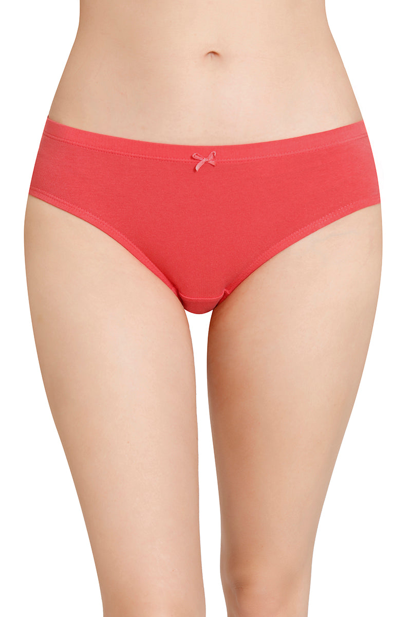 Inner Elastic Solid Mid Rise Bikini Panties (Pack of 3) - Image 2 of 7