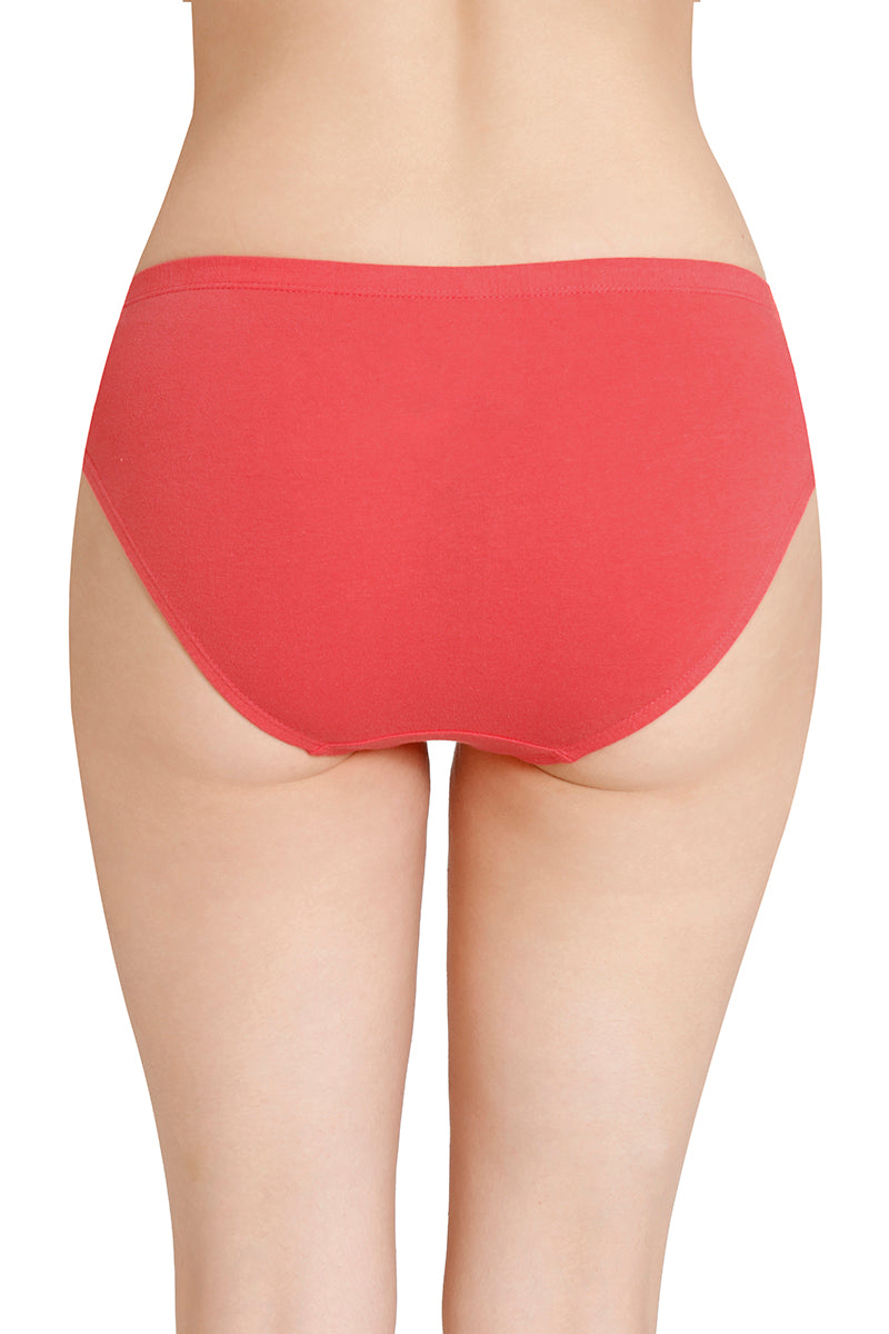 Inner Elastic Solid Mid Rise Bikini Panties (Pack of 3) - Image 3 of 7