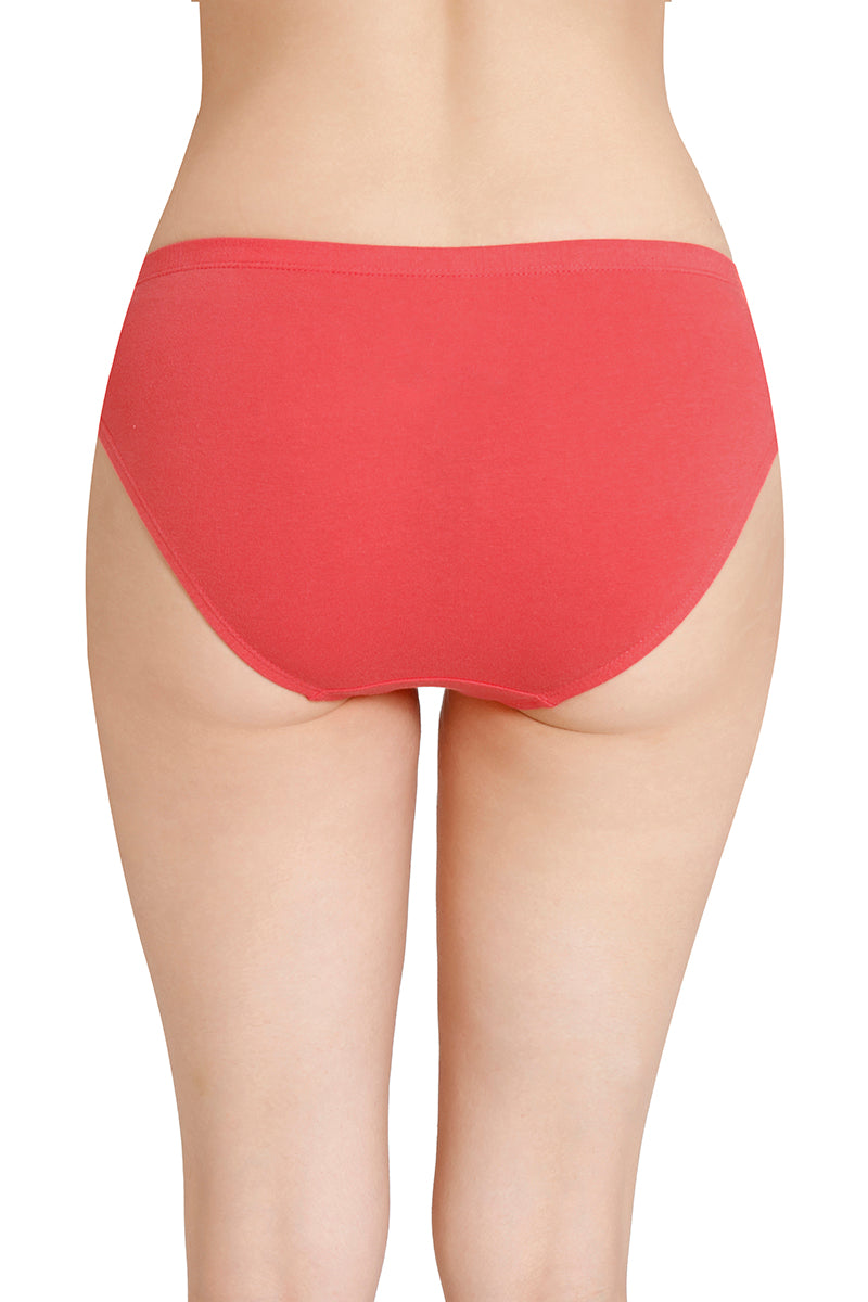 Inner Elastic Solid Mid Rise Bikini Panties (Pack of 3) - Image 5 of 7