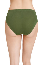 Inner Elastic Solid Mid Rise Bikini Panties (Pack of 3)