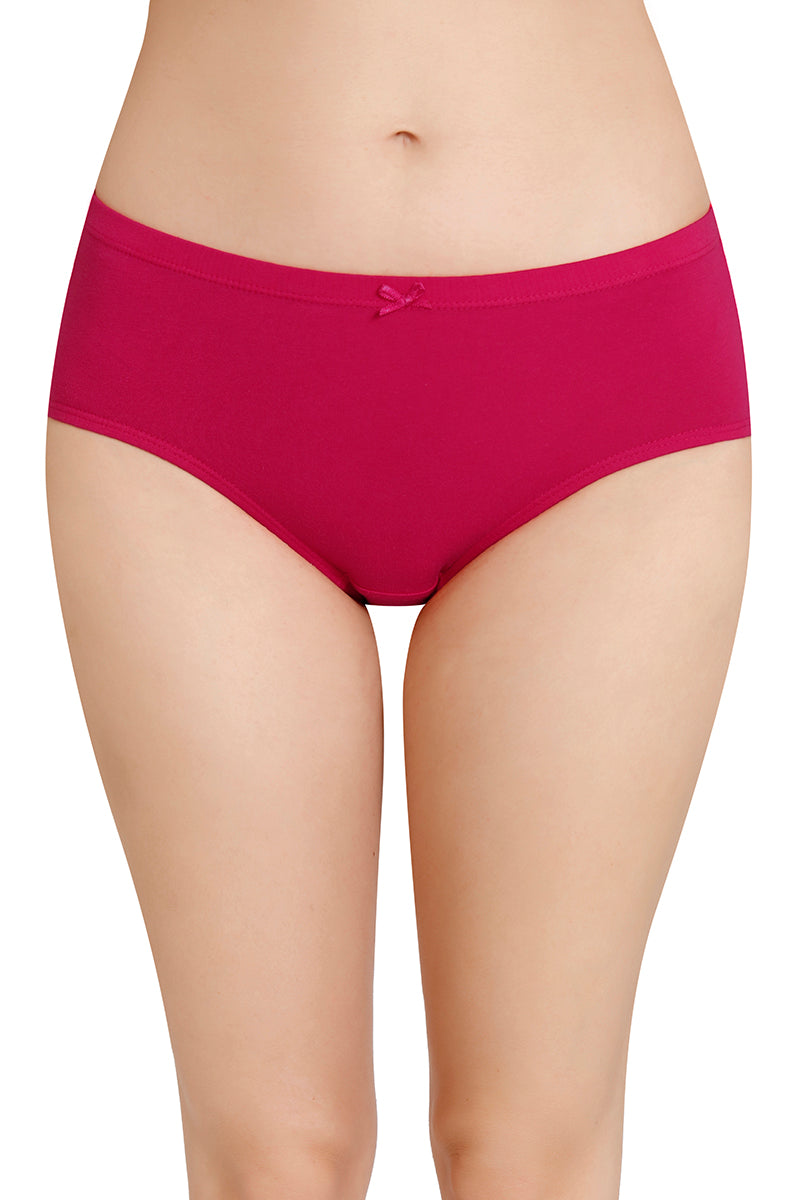 Inner Elastic Solid Mid Rise Hipster Panties (Pack of 3) - Image 2 of 7
