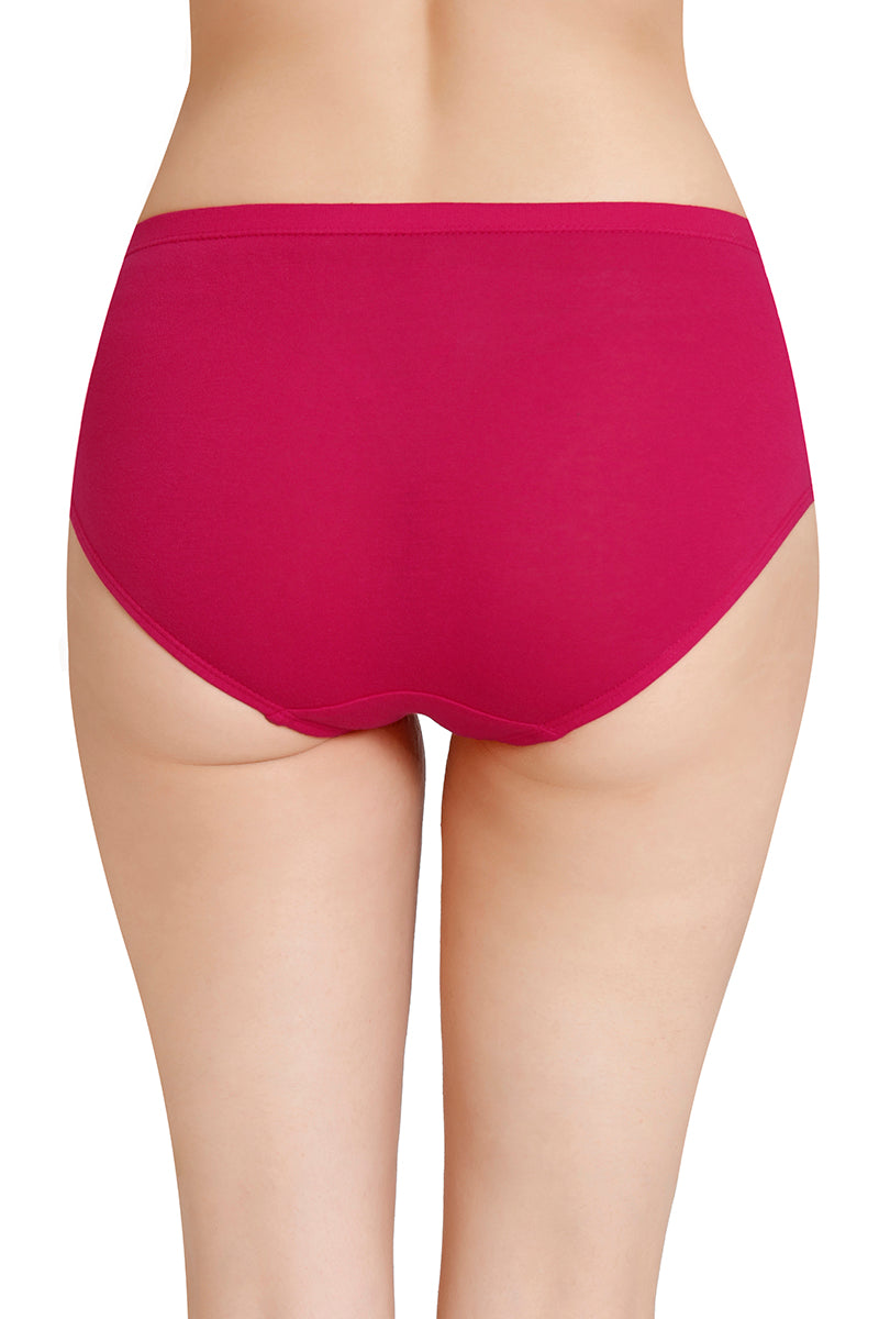 Inner Elastic Solid Mid Rise Hipster Panties (Pack of 3) - Image 3 of 7