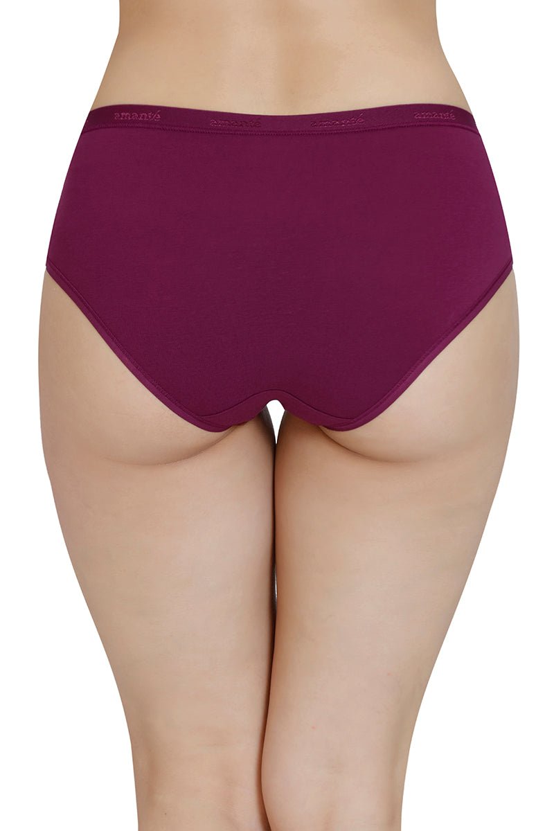 Solid Mid Rise Hipster Panty (Pack of 3) - Image 10 of 10