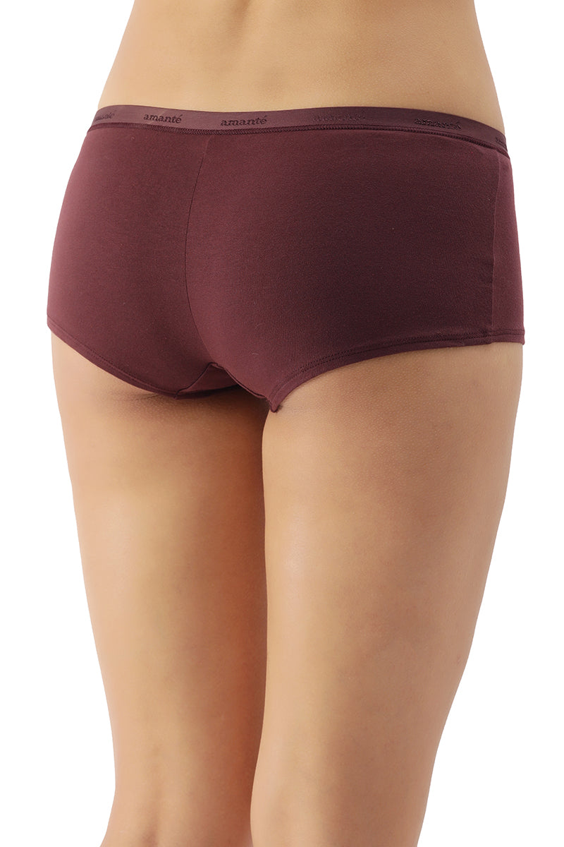 Low Rise Solid Boyshorts (Pack of 2)