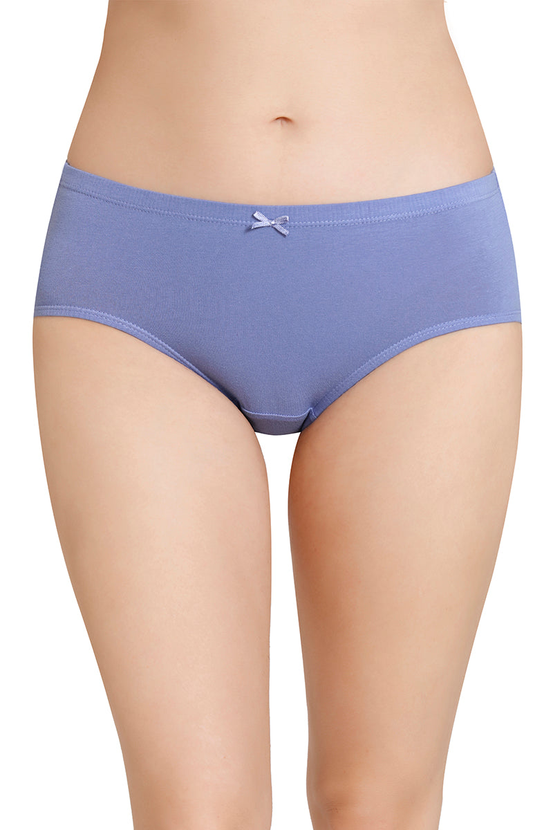 Inner Elastic Solid Mid Rise Hipster Panties (Pack of 3)
