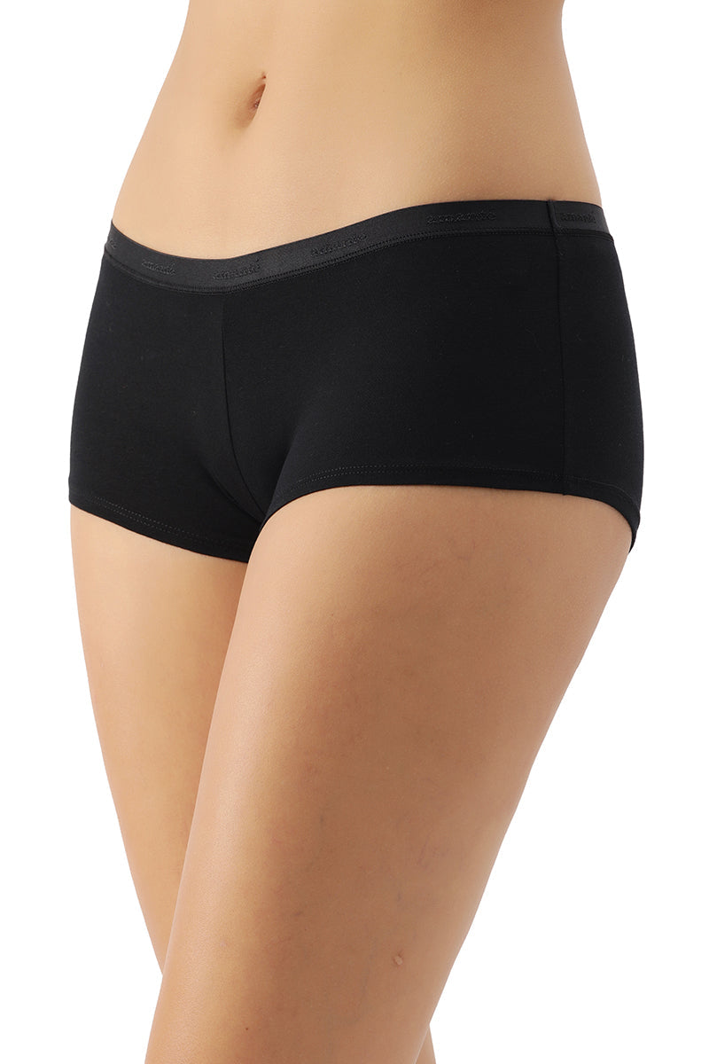 Low Rise Solid Boyshorts (Pack of 2)