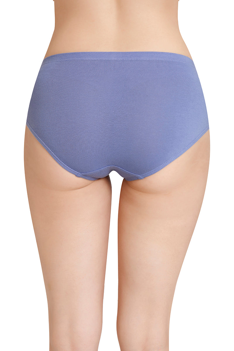 Inner Elastic Solid Mid Rise Hipster Panties (Pack of 3) - Image 3 of 7