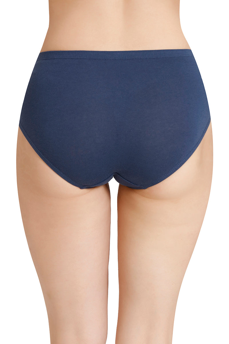 Inner Elastic Solid Mid Rise Hipster Panties (Pack of 3)