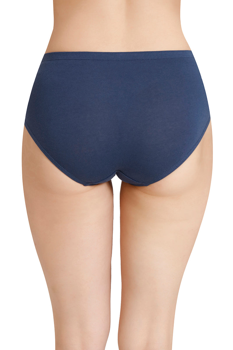 Inner Elastic Solid Mid Rise Hipster Panties (Pack of 3)