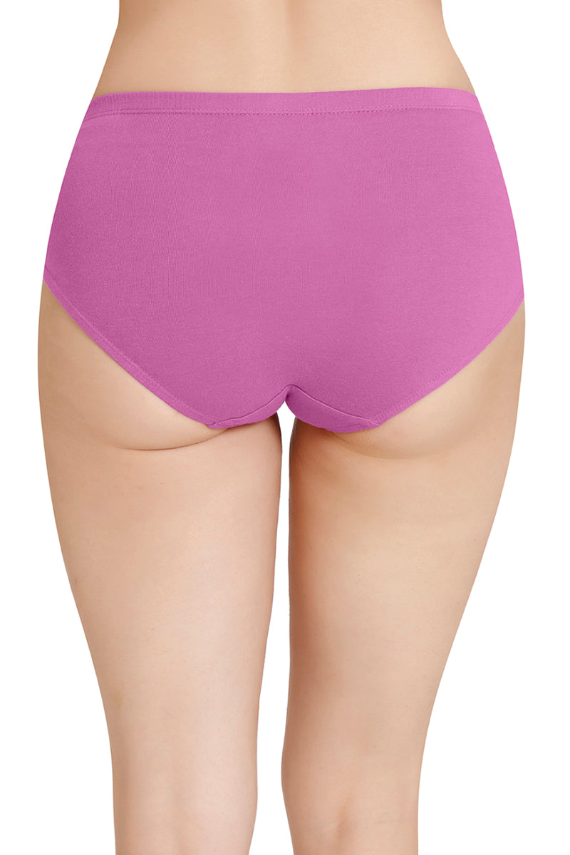 Inner Elastic Solid Mid Rise Hipster Panties (Pack of 3)