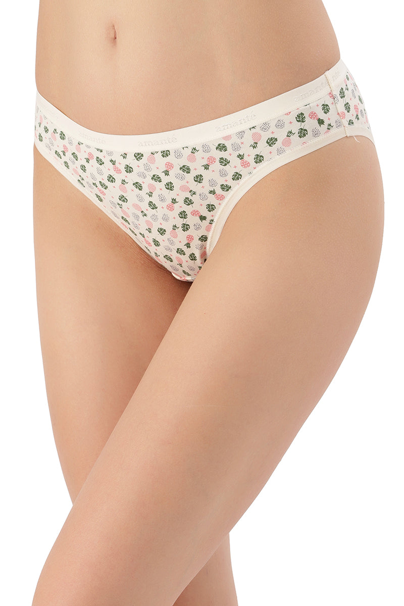 Printed Low Rise Bikini (Pack of 3)