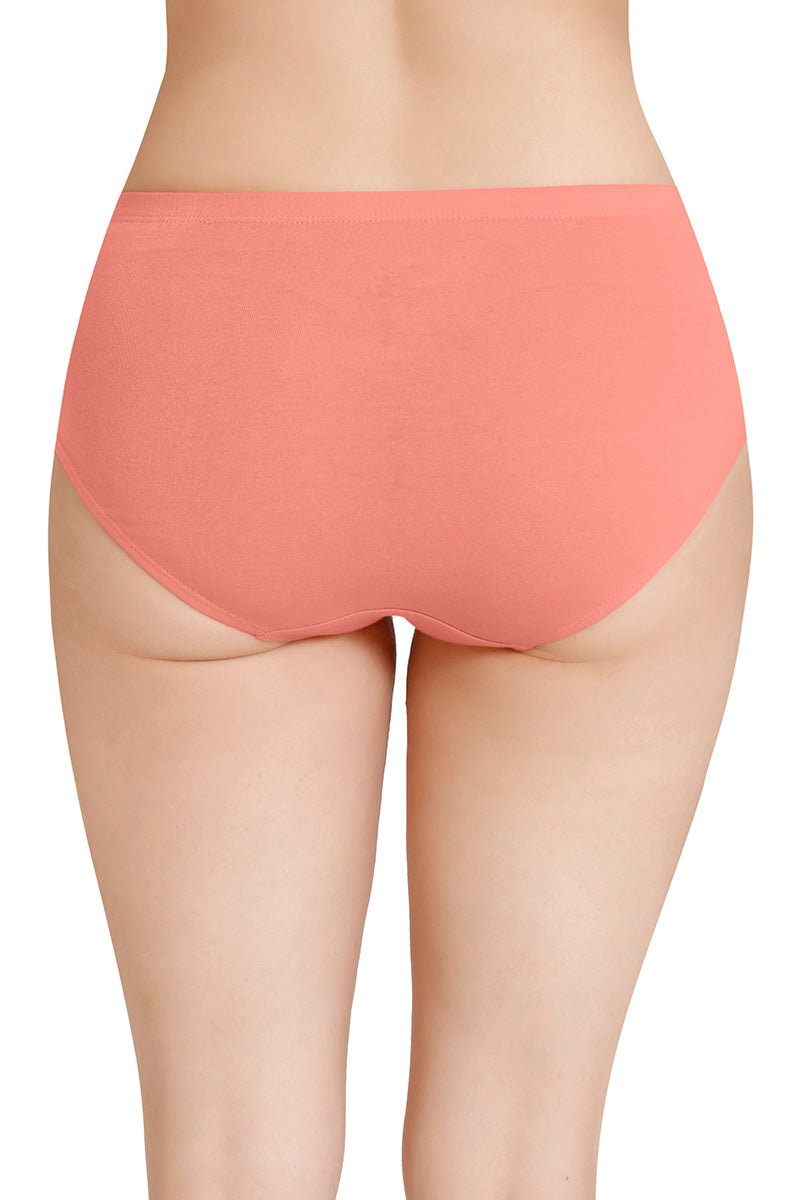 Inner Elastic Solid Mid Rise Hipster Panties (Pack of 3)