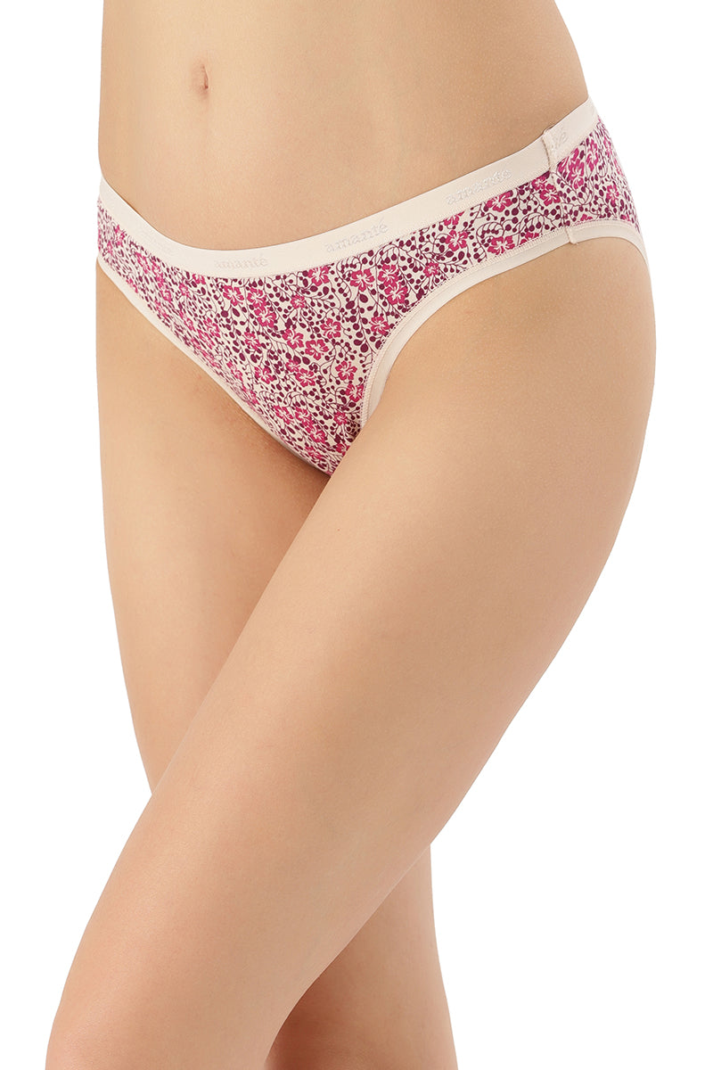 Printed Low Rise Bikini (Pack of 3) - Image 4 of 7