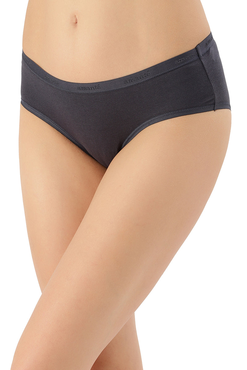 Solid Low Rise Hipster (Pack of 3)