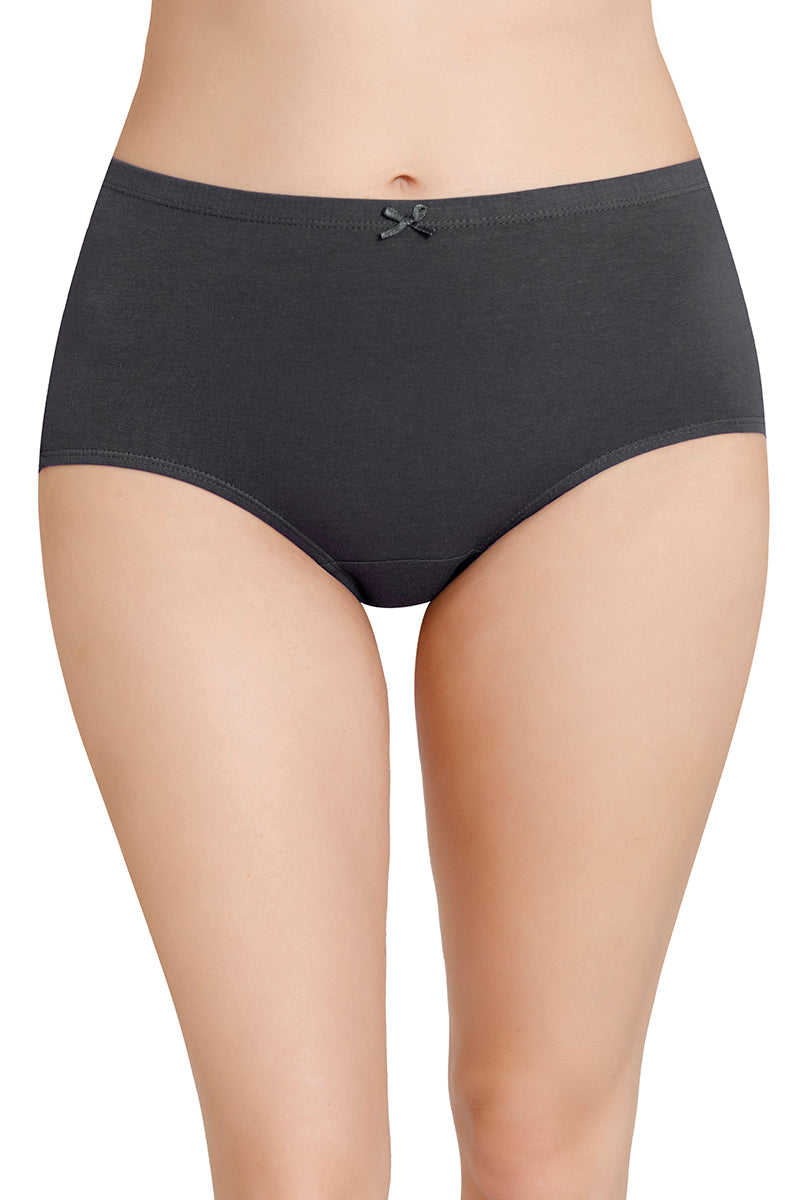 Inner Elastic Solid High Rise Full Brief Panties (Pack of 3)