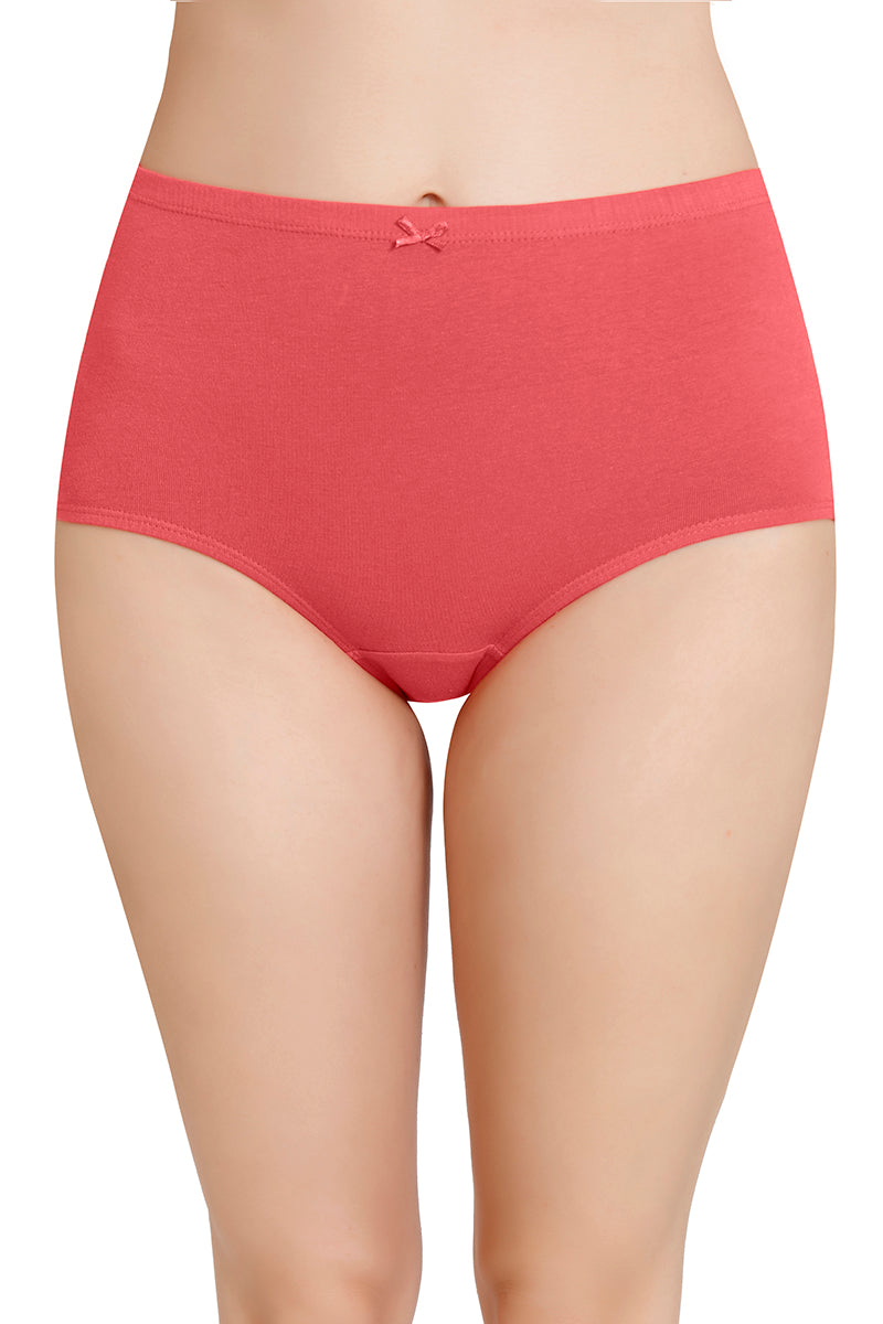 Inner Elastic Solid High Rise Full Brief Panties (Pack of 3)